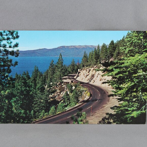 Vintage Postcard - Highway 28 Lake Tahoe Area - Dexter Press - Picture 1 of 3